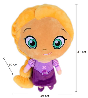 Peluche Rapunzel Principesse DISNEY Testone Pupazzo con Suono CM 28 - Dsp20-9350-1