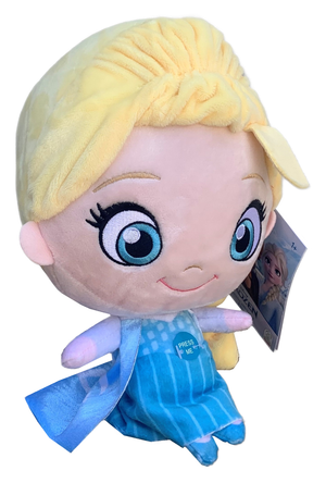 Peluche Elsa Frozen DISNEY Testone Pupazzo con Suono CM 28 - Dfr-9350-2