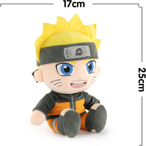 Naruto Shippuden Peluche Naruto Uzumaki Morbido Pupazzo 25 CM da Collezione Anime e Manga