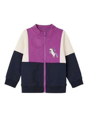 Felpa Maglione con Zip Maglietta Bambina - 13224049viola