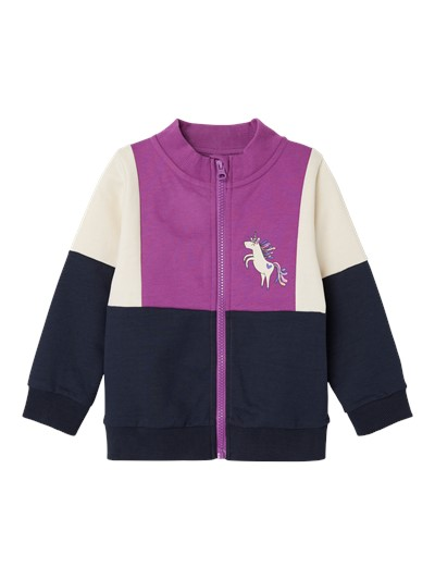 Felpa Maglione con Zip Maglietta Bambina - 13224049viola