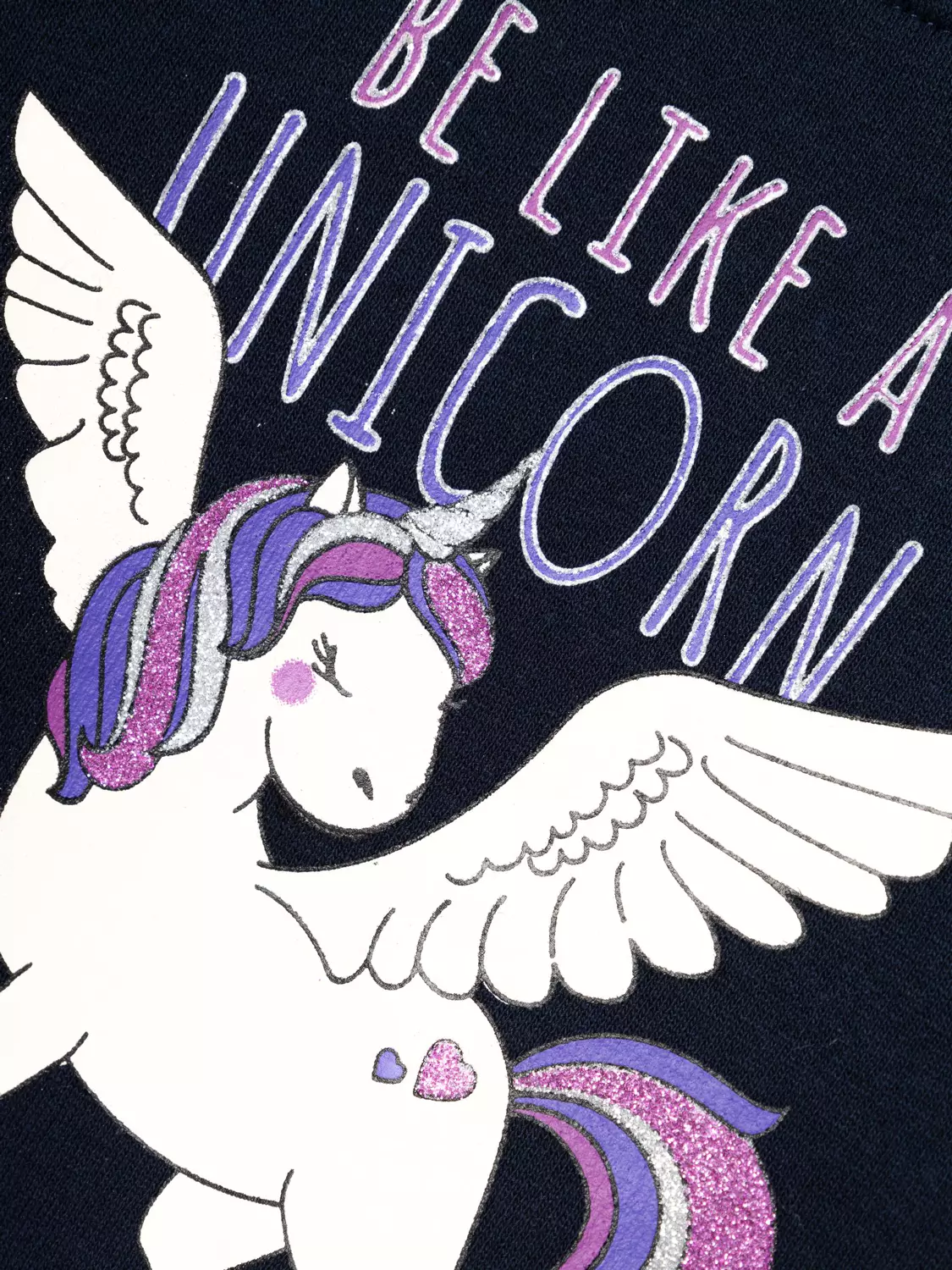 Felpa Unicorno Maglione Maglietta Bambina - 13219948blu
