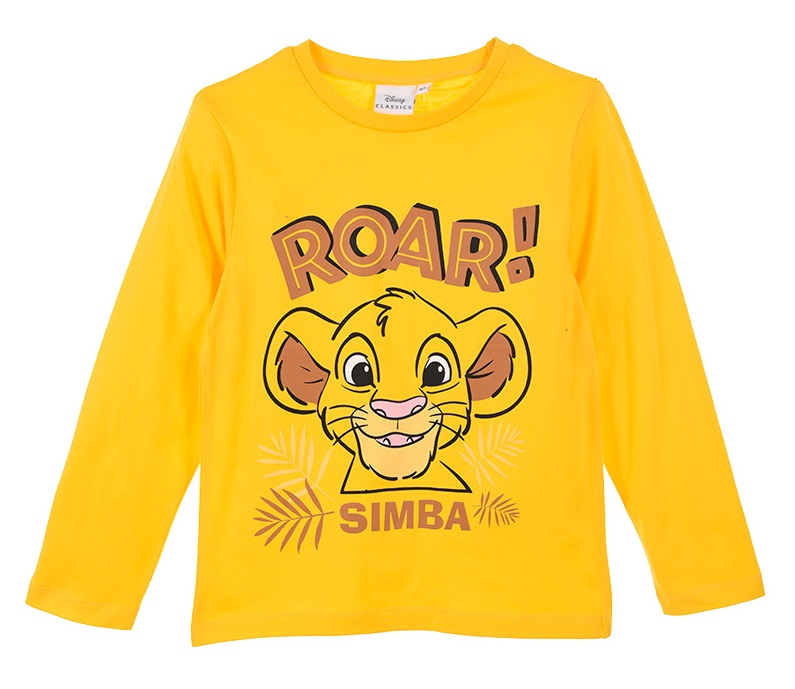 T-Shirt M.l. Simba DISNEY il Re Leone Bambino Ragazzo Sun City - Hw1182senape