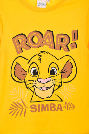 T-Shirt M.l. Simba DISNEY il Re Leone Bambino Ragazzo Sun City - Hw1182senape