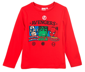 T-Shirt M.l. Avengers MARVEL Bambino Ragazzo Sun City - Hw1200rosso