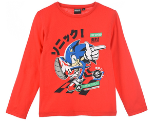 T-Shirt M.l. Sonic Bambino Ragazzo Sun City - Hw1183rosso