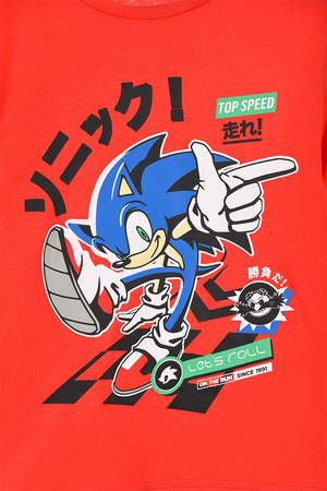 T-Shirt M.l. Sonic Bambino Ragazzo Sun City - Hw1183rosso