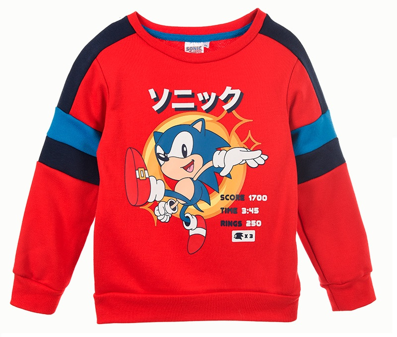 Felpa Sonic Maglia Bambino Sun City - Hw1242rosso