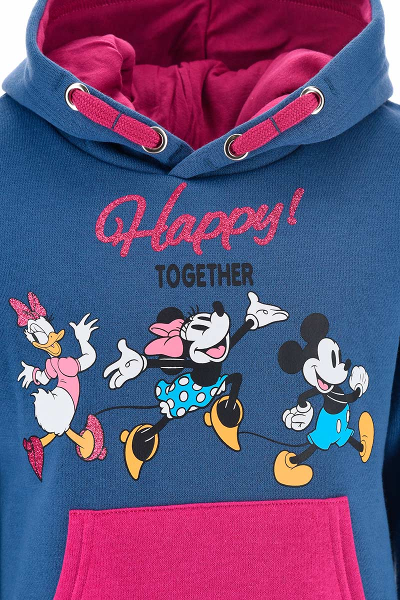 Felpa con Cappuccio DISNEY Bambina Sun City - Hw1057blu