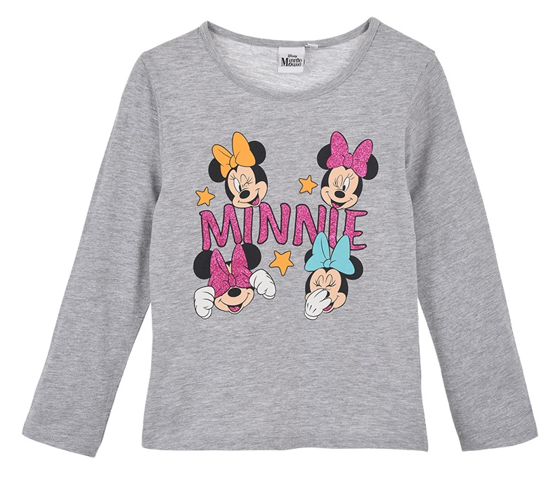 T-Shirt M.l. Minnie Mouse DISNEY Maglietta Bambina Sun City - Hw1111grigio
