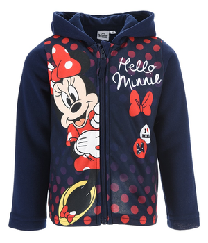 Felpa con Zip e Cappuccio Minnie DISNEY Bambina Sun City - Hw1073blu