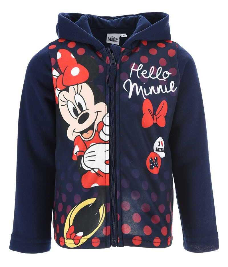 Felpa con Zip e Cappuccio Minnie DISNEY Bambina Sun City - Hw1073blu