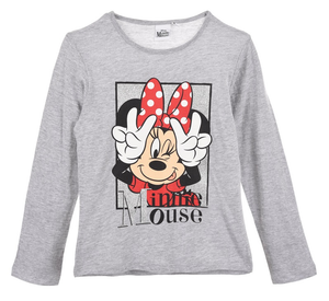 T-Shirt M.l. Minnie Mouse DISNEY Maglietta Bambina Sun City - Hw1110grigio