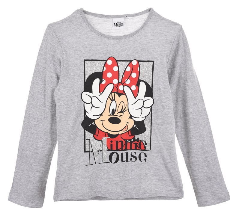 T-Shirt M.l. Minnie Mouse DISNEY Maglietta Bambina Sun City - Hw1110grigio