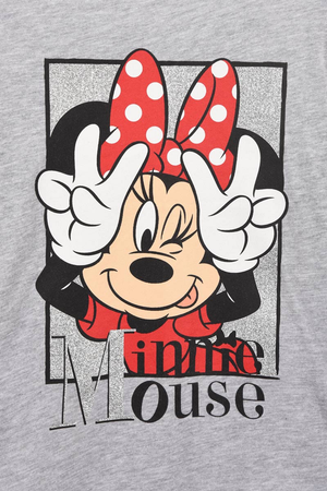 T-Shirt M.l. Minnie Mouse DISNEY Maglietta Bambina Sun City - Hw1110grigio