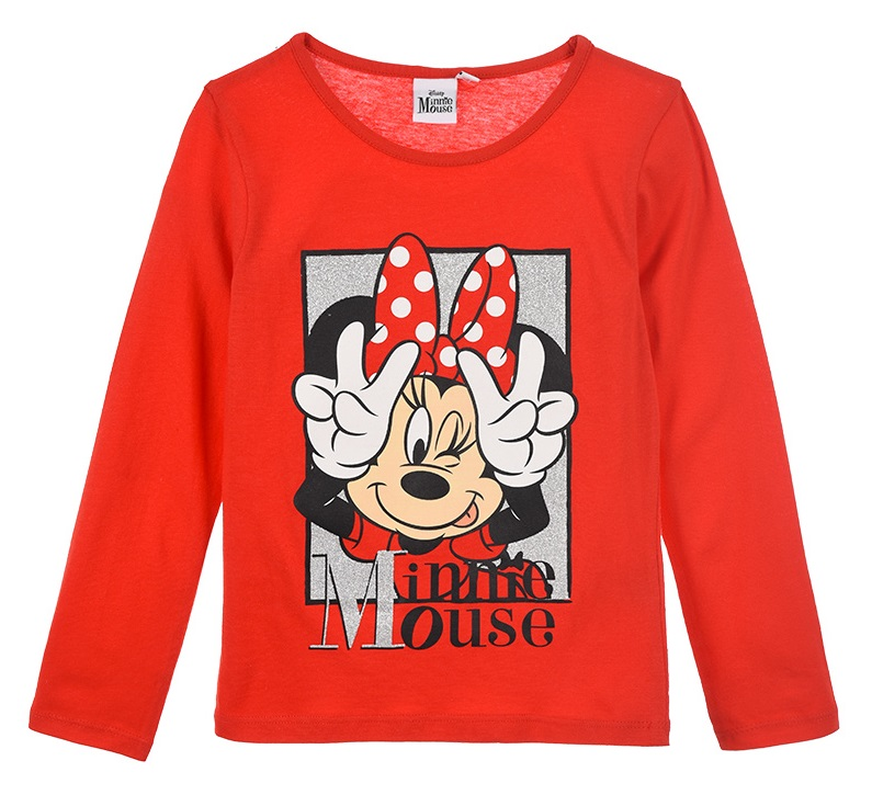 T-Shirt M.l. Minnie Mouse DISNEY Maglietta Bambina Sun City - Hw1110rosso
