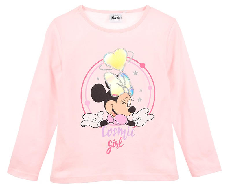 T-Shirt M.l. Minnie Mouse DISNEY Maglietta Neonata Bambina Sun City - Hw1058rosa