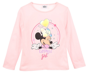 T-Shirt M.l. Minnie Mouse DISNEY Maglietta Neonata Bambina Sun City - Hw1058rosa