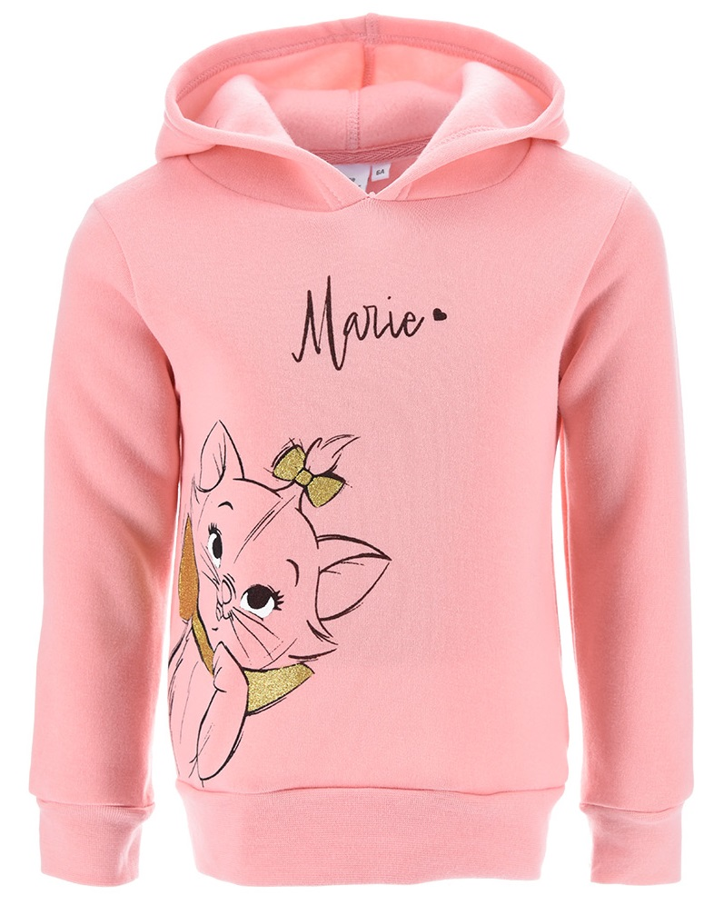 Felpa con Cappuccio Marie DISNEY Aristogatti Bambina Sun City - Hw1013rosa