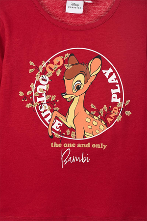 T-Shirt M.l. Bambi DISNEY Maglietta Bambina Sun City - Hw1010bordeaux