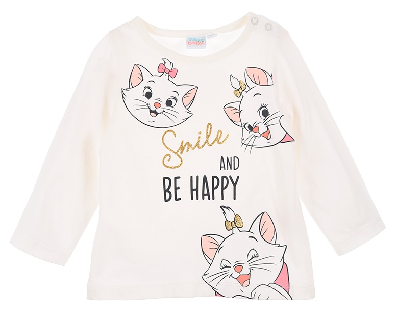 T-Shirt M.l. Minnie Mouse DISNEY Maglietta Neonata Bambina Sun City - Hw0036bianco