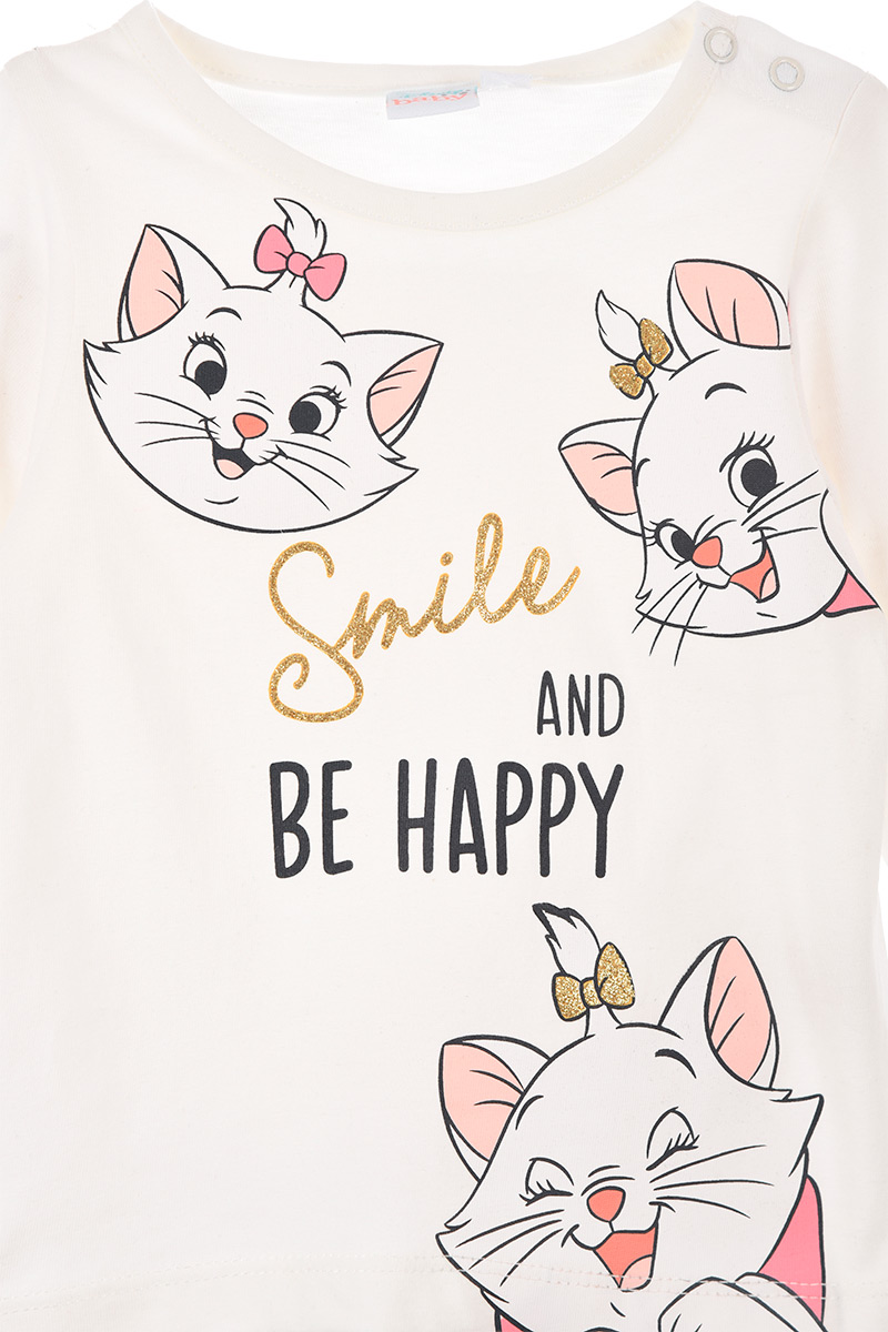 T-Shirt M.l. Minnie Mouse DISNEY Maglietta Neonata Bambina Sun City - Hw0036bianco