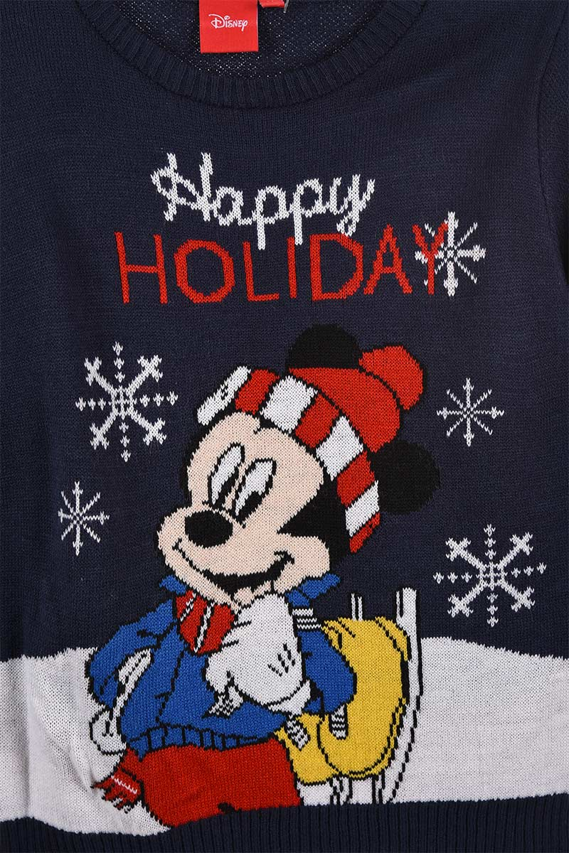 Maglione Natalizio Topolino DISNEY Bambino Sun City - Hw1238blu