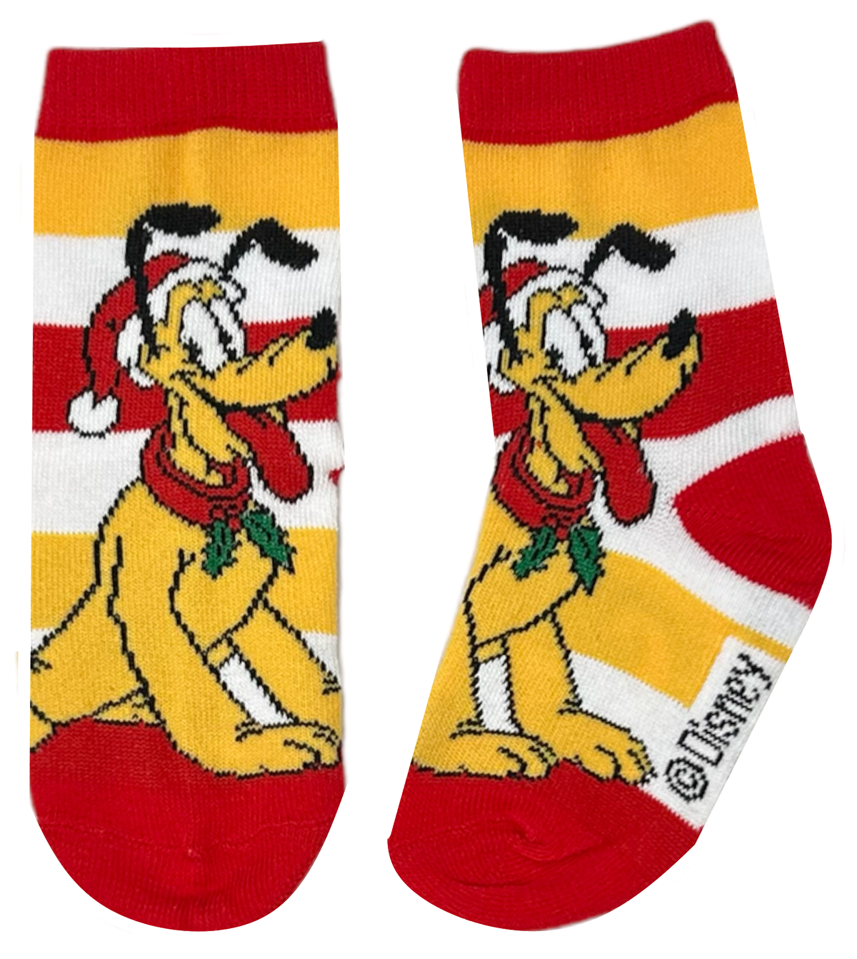 Calzini 3 Pezzi Natale Topolino Pluto DISNEY in Spugna Tre Paia Bambini - Hw0692