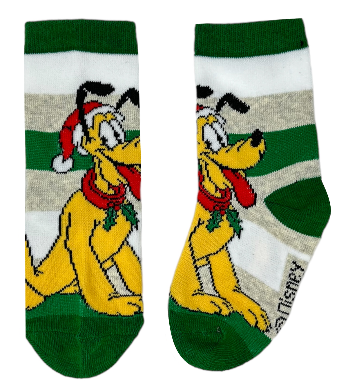 Calzini 3 Pezzi Natale Topolino Pluto DISNEY in Spugna Tre Paia Bambini - Hw0692