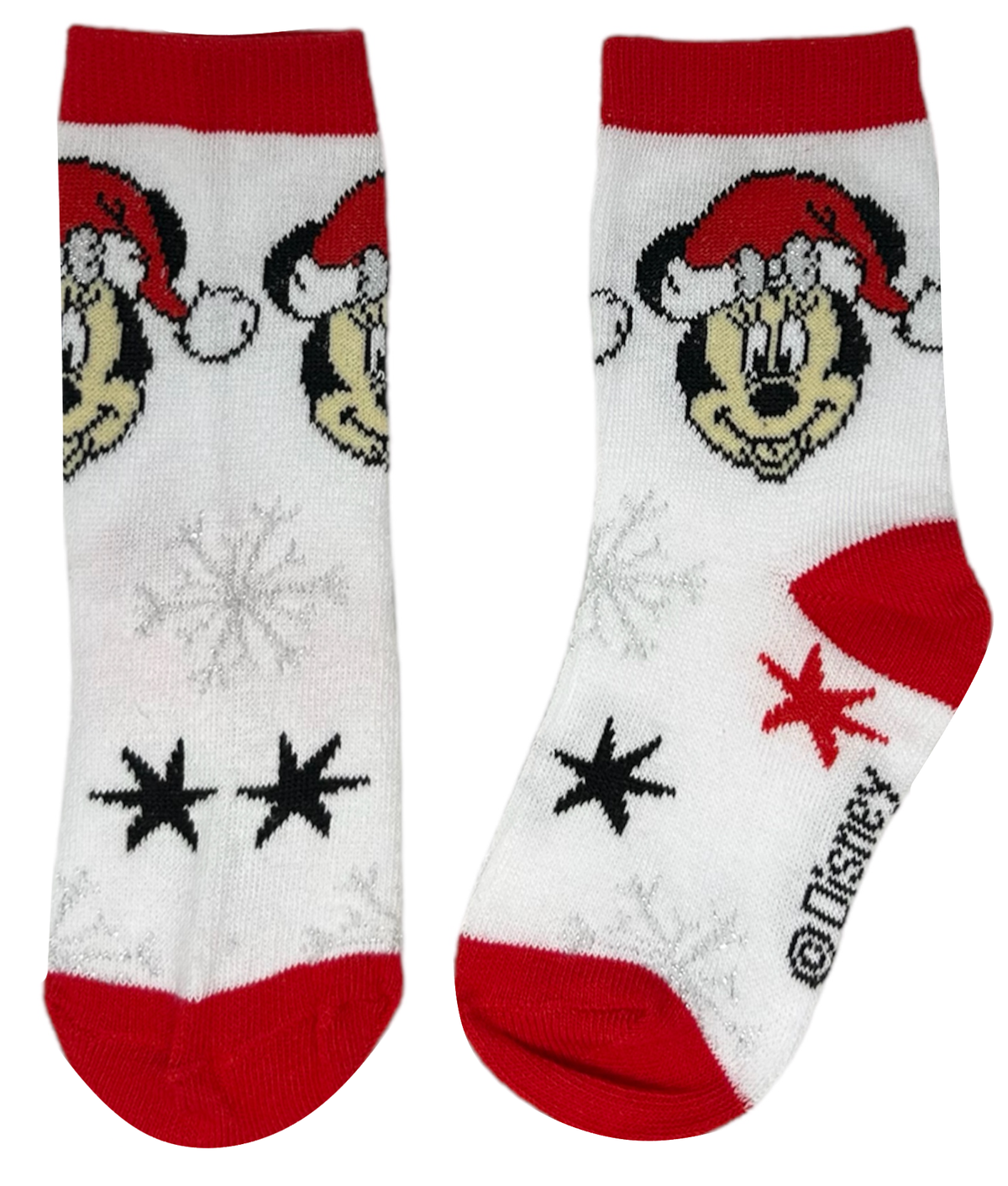 Calzini 3 Pezzi Natale Minnie DISNEY in Spugna Tre Paia Bambini - Hw0691