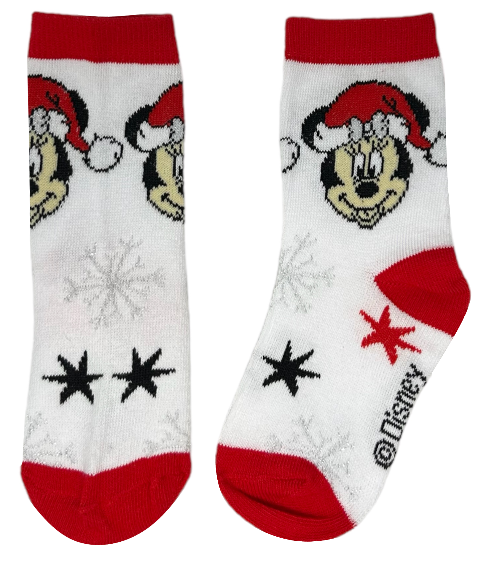 Calzini 3 Pezzi Natale Minnie DISNEY in Spugna Tre Paia Bambini - Hw0691