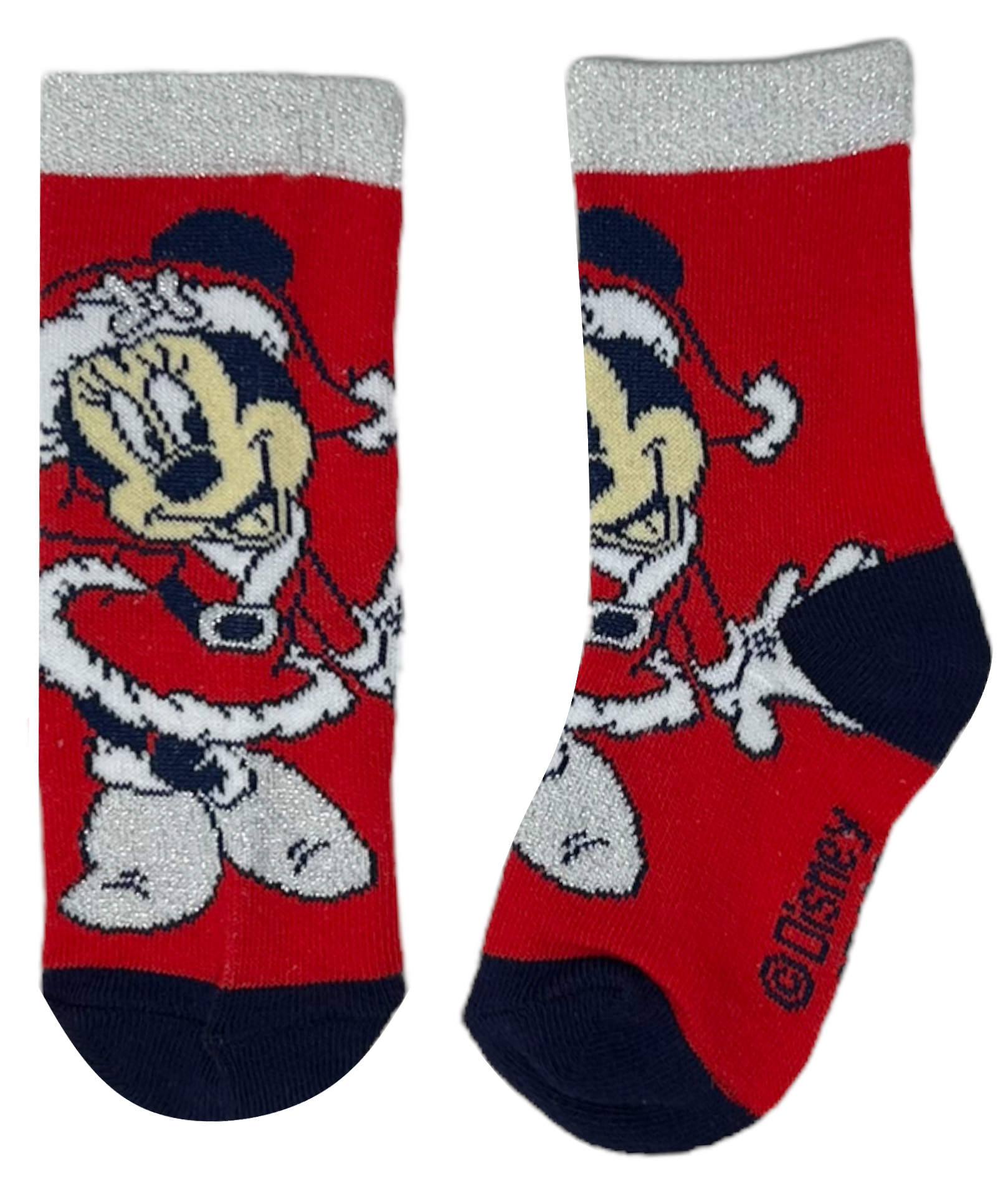 Calzini 3 Pezzi Natale Minnie DISNEY in Spugna Tre Paia Bambini - Hw0691