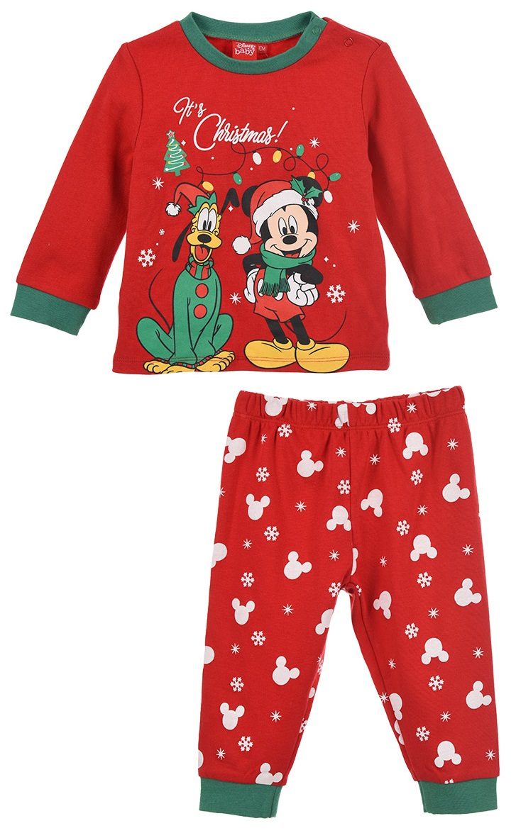 Pigiama Natalizio Mickey Mouse DISNEY Topolino Neonato Sun City - Hw0361rosso