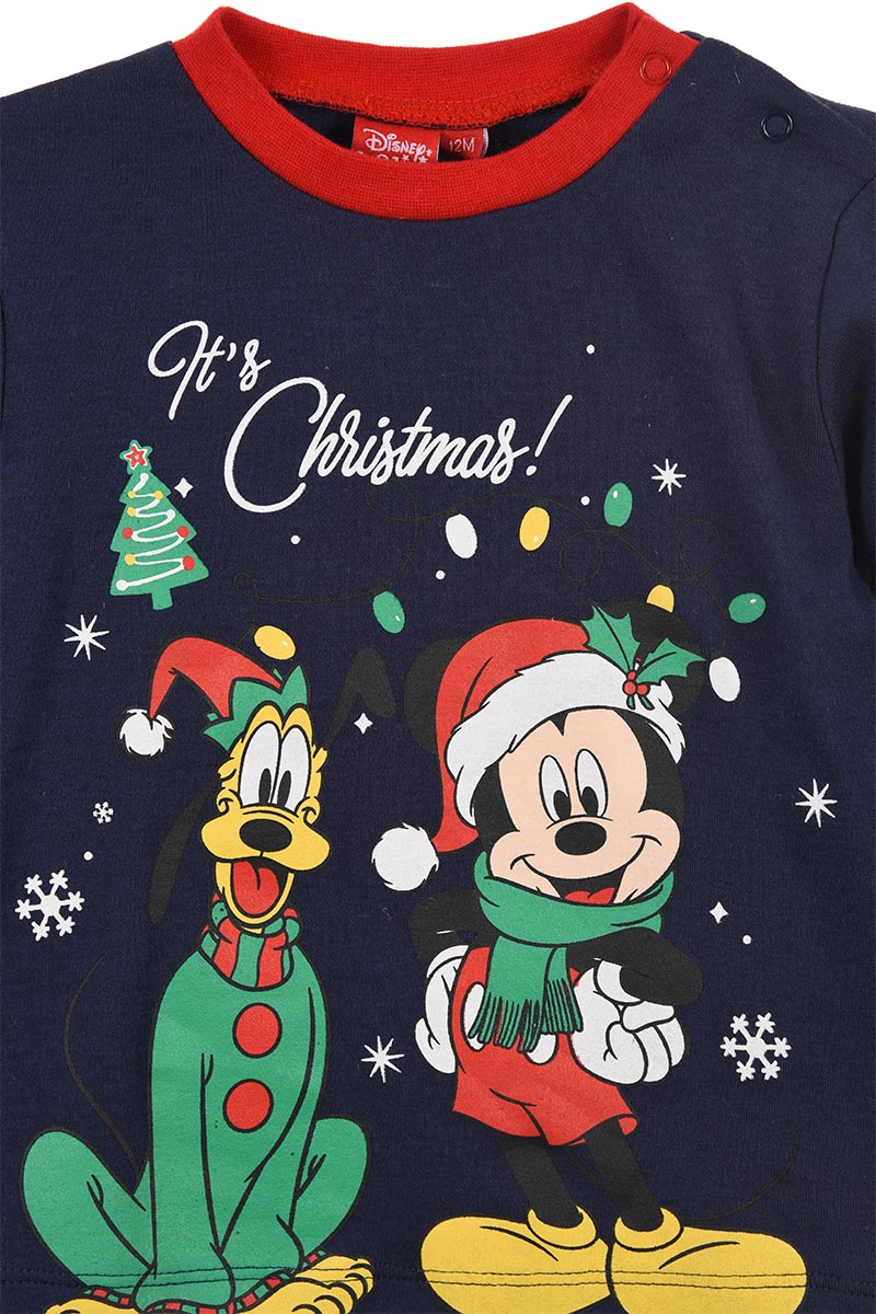Pigiama Natalizio Mickey Mouse DISNEY Topolino Neonato Sun City - Hw0361blu