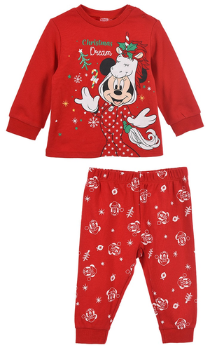 Pigiama Natalizio Minnie DISNEY Neonata Sun City - Hw0359rosso
