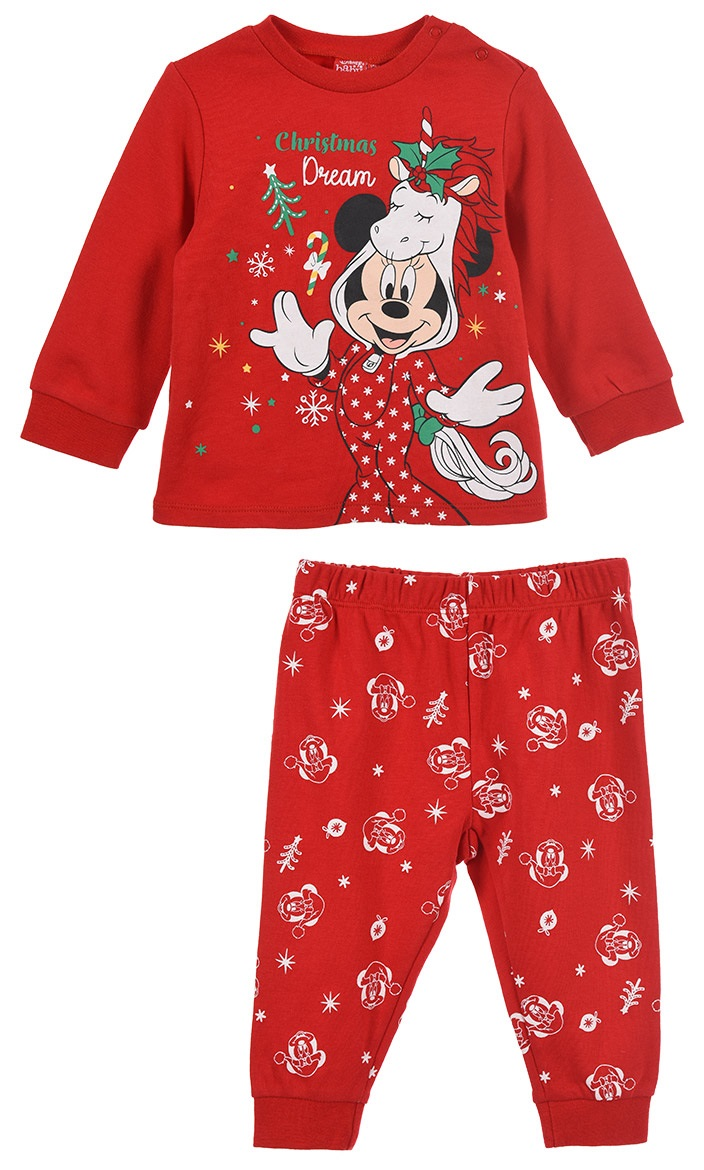 Pigiama Natalizio Minnie DISNEY Neonata Sun City - Hw0359rosso