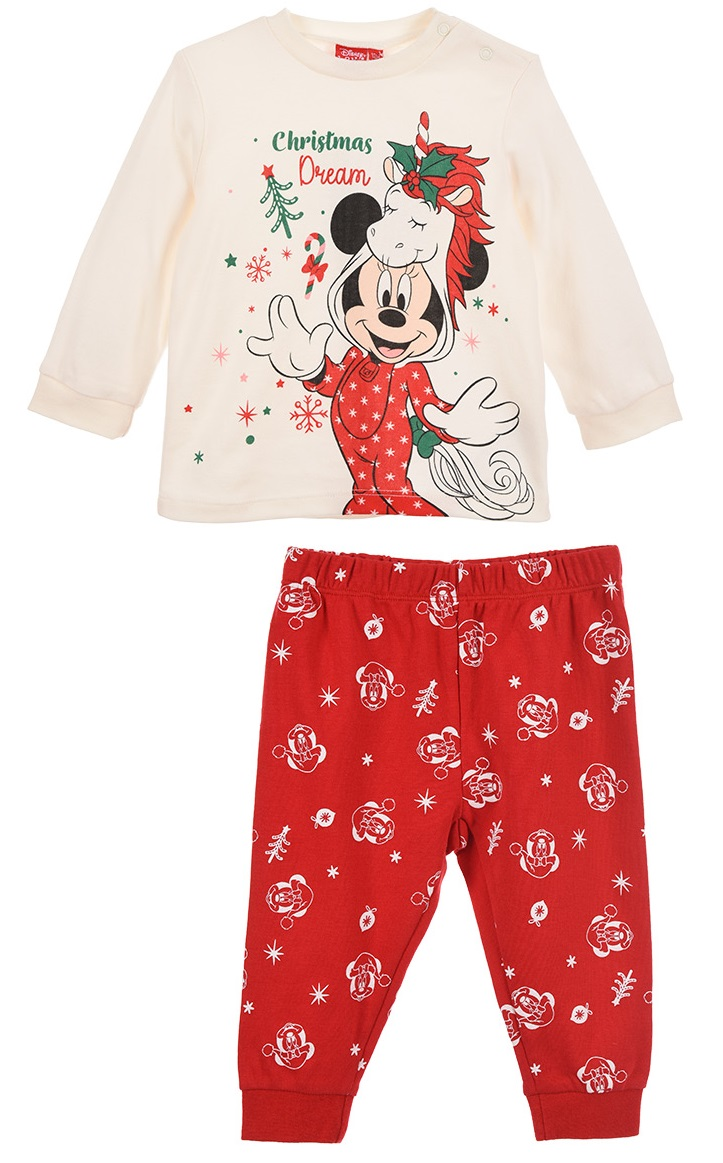Pigiama Natalizio Minnie DISNEY Neonata Sun City - Hw0359bianco