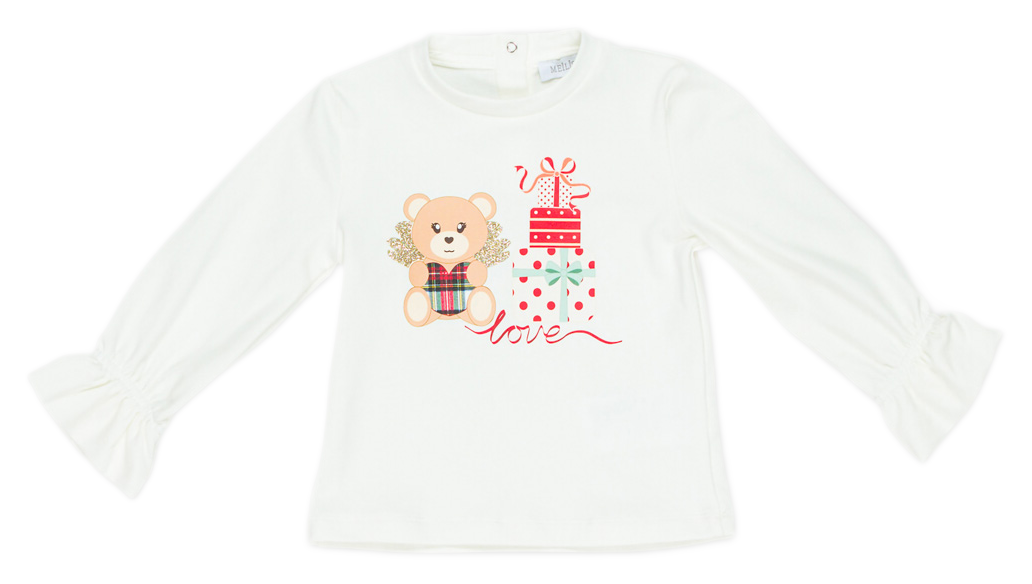 T-Shirt M.l. Meilisa Bai Neonata Bambina 96%co 4%ea - Fl5428