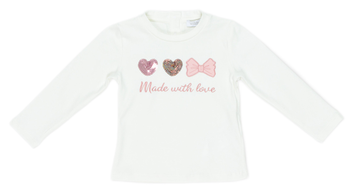 T-Shirt M.l. Meilisa Bai Neonata Bambina 96%co 4%ea - Fl5412