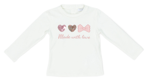 T-Shirt M.l. Meilisa Bai Neonata Bambina 96%co 4%ea - Fl5412