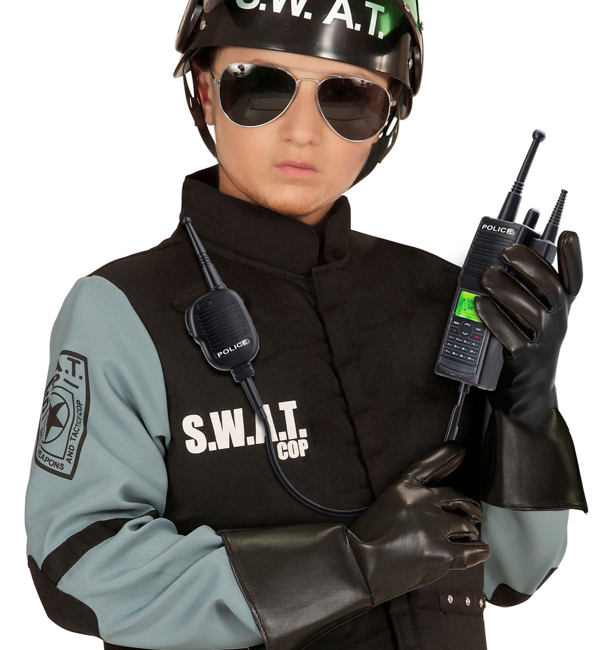 Radio Della Polizia Accessori per Abito Vestito Travestimento Carnevale Bambino