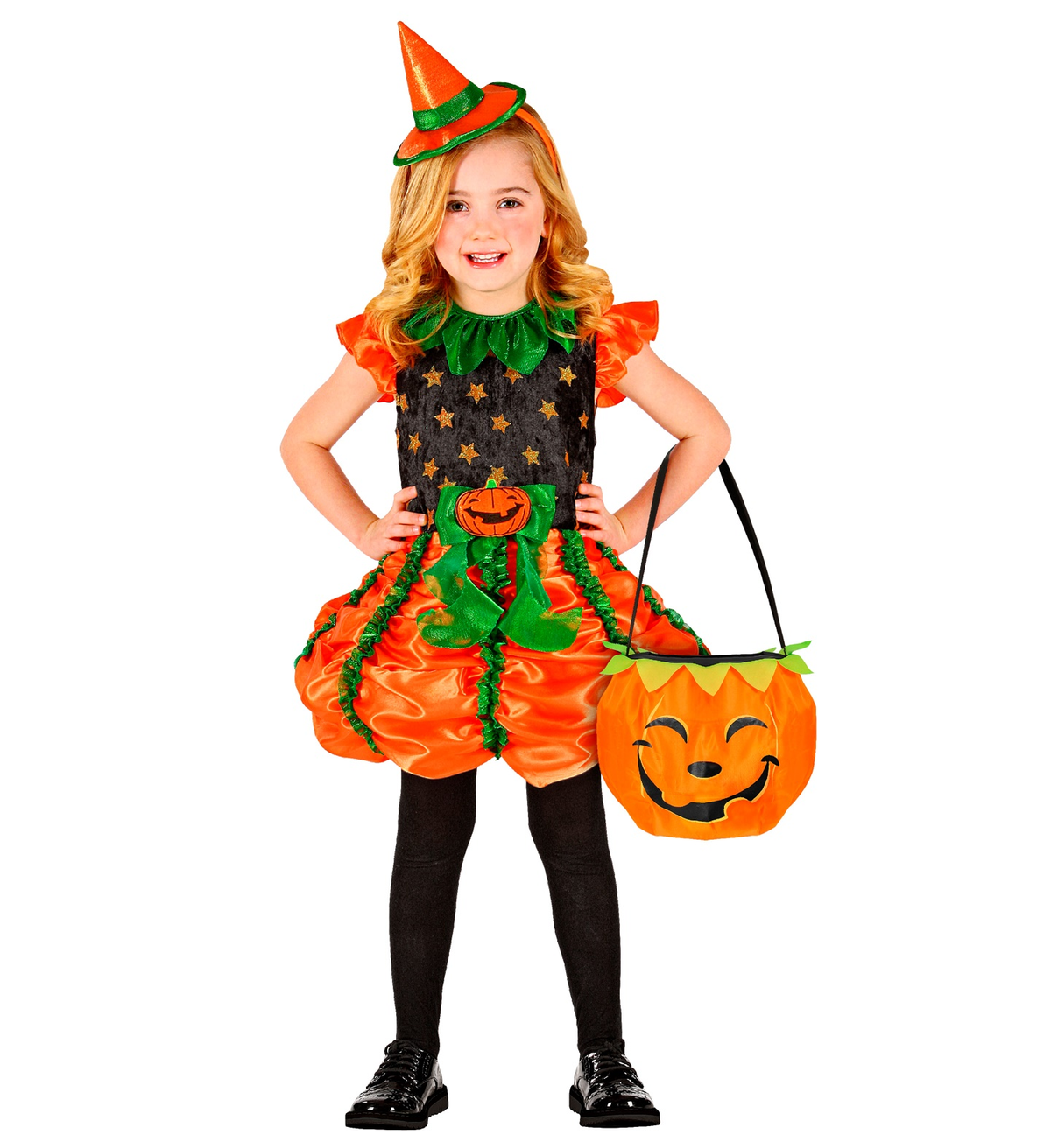Borsetta Dolcetto O Scherzetto Zucca Accessori Halloween Carnevale Bambina - 00698