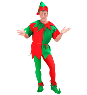Calze Bicolore Rosso/verde 40 Den Tg Unica Adulto Accessorio Travestimento Halloween