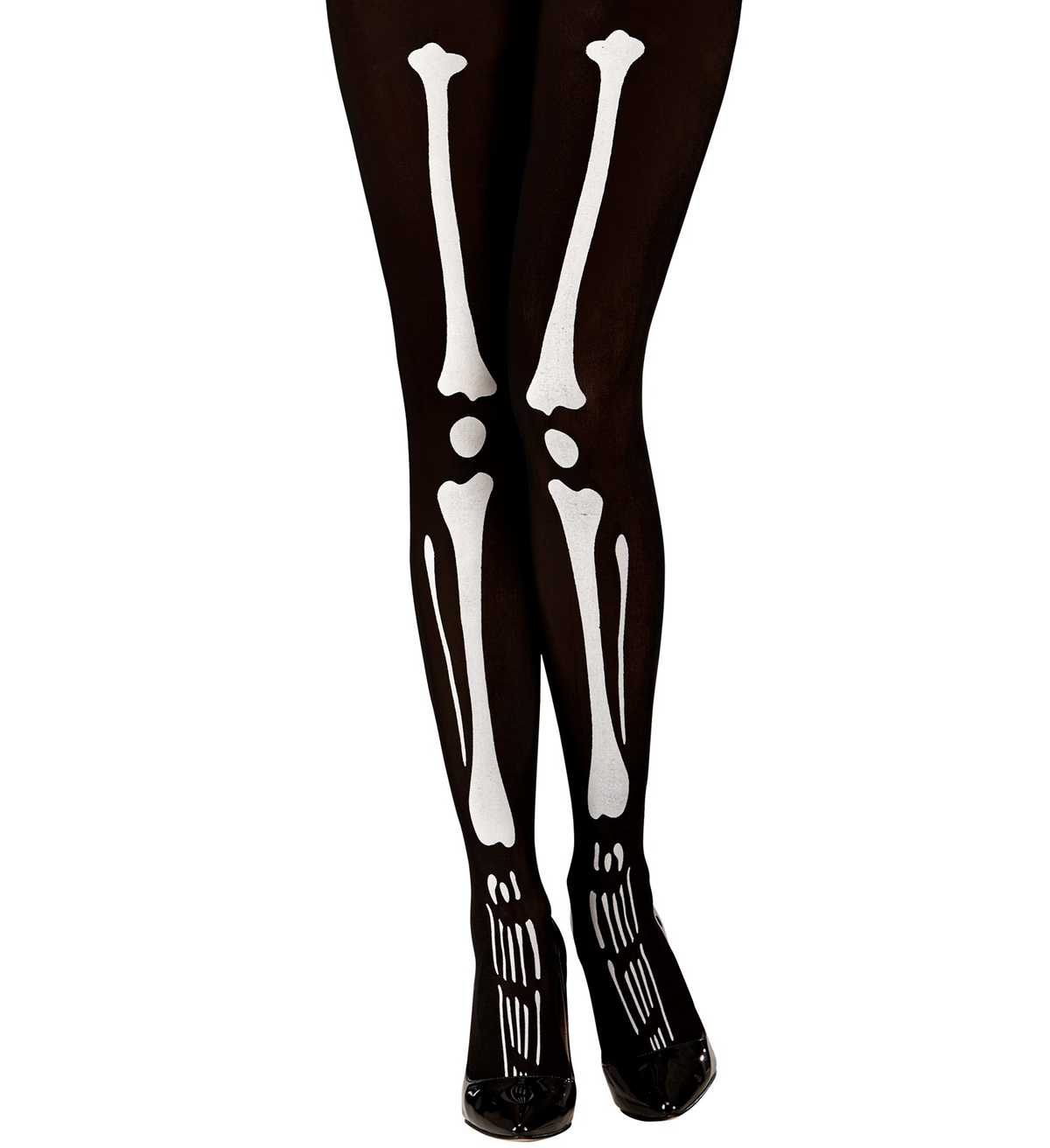Calze da Scheletro 40 Den Tg Unica Adulto Accessorio Travestimento Halloween
