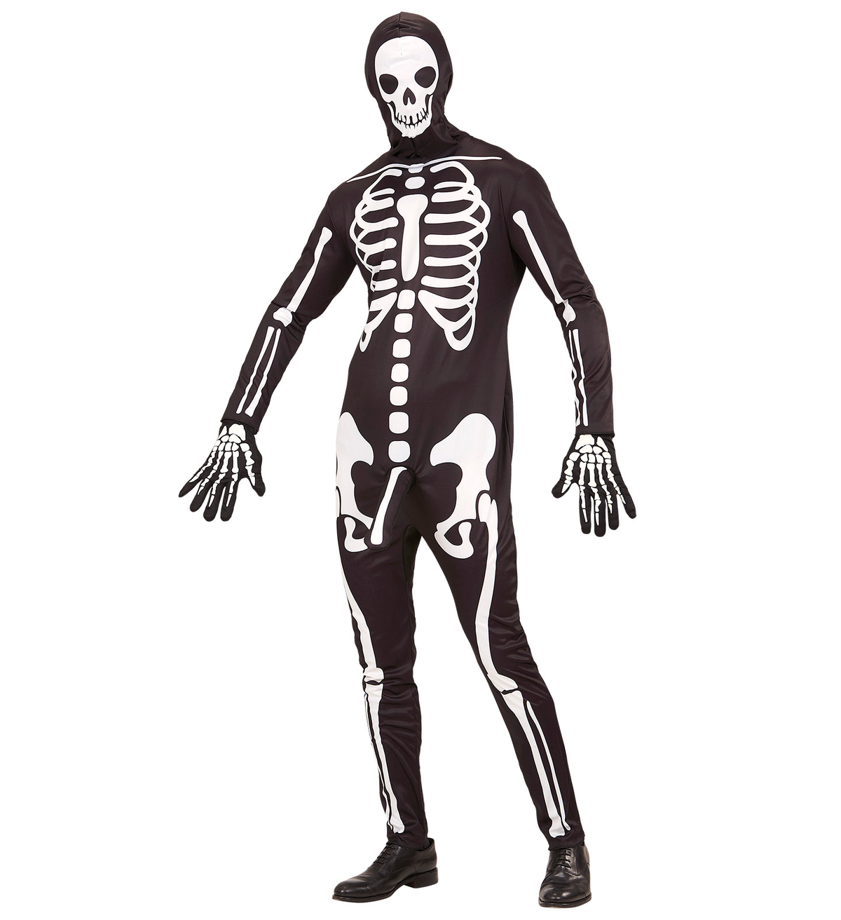 Vestito Carnevale Scheletro Arrapato Travestimento Halloween Uomo - 0369
