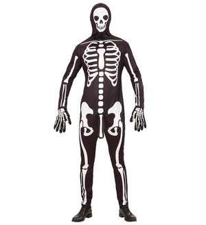 Vestito Carnevale Scheletro Arrapato Travestimento Halloween Uomo - 0369