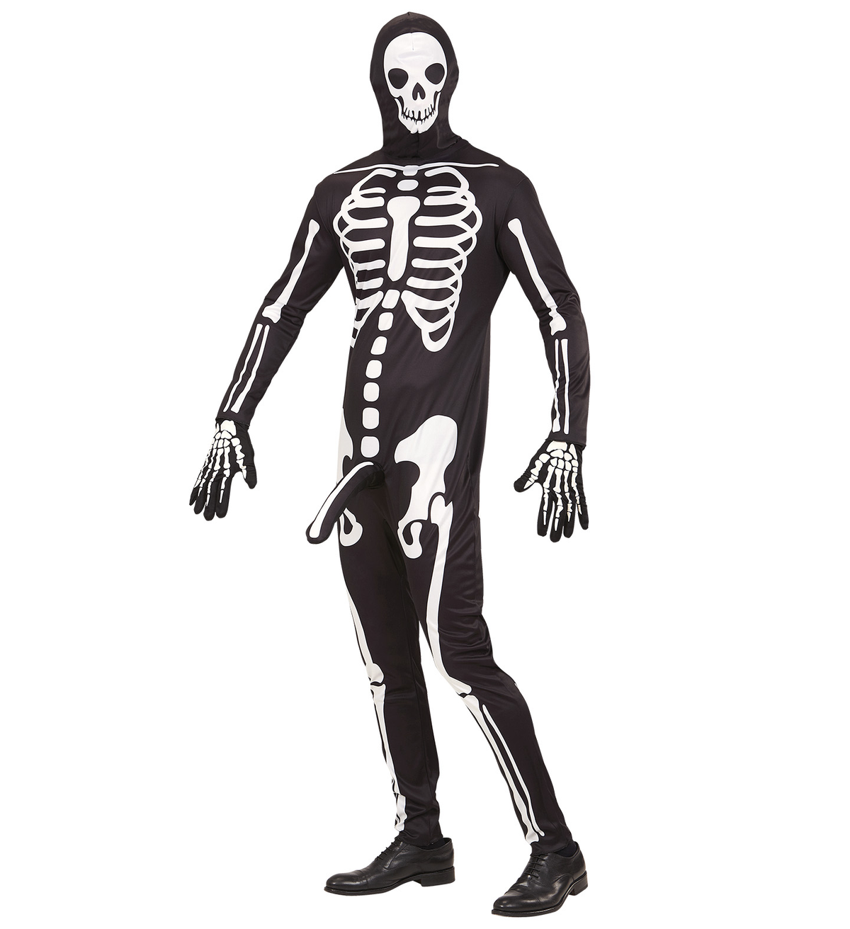 Vestito Carnevale Scheletro Arrapato Travestimento Halloween Uomo - 0369
