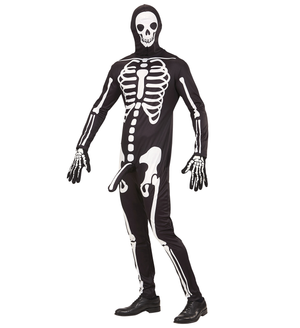 Vestito Carnevale Scheletro Arrapato Travestimento Halloween Uomo - 0369