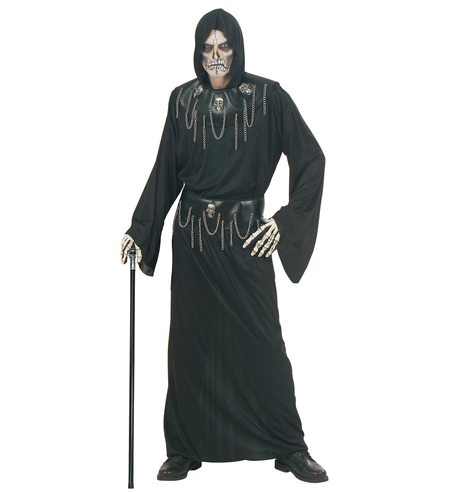 Bastone Teschio Abbattibile Accessori per Abito Vestito Travestimento Carnevale 105 CM - 07603