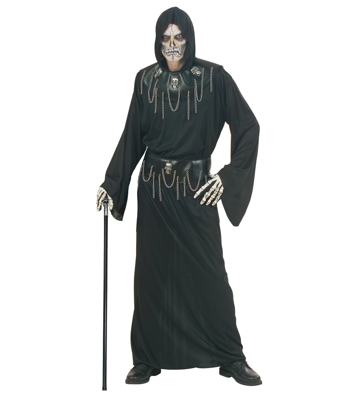 Bastone Teschio Abbattibile Accessori per Abito Vestito Travestimento Carnevale 105 CM - 07603